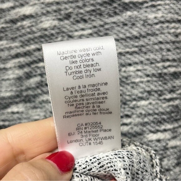 Anthropologie Dolan Knit Bell Sleeve Marled Sweater XS - Picture 6 of 9